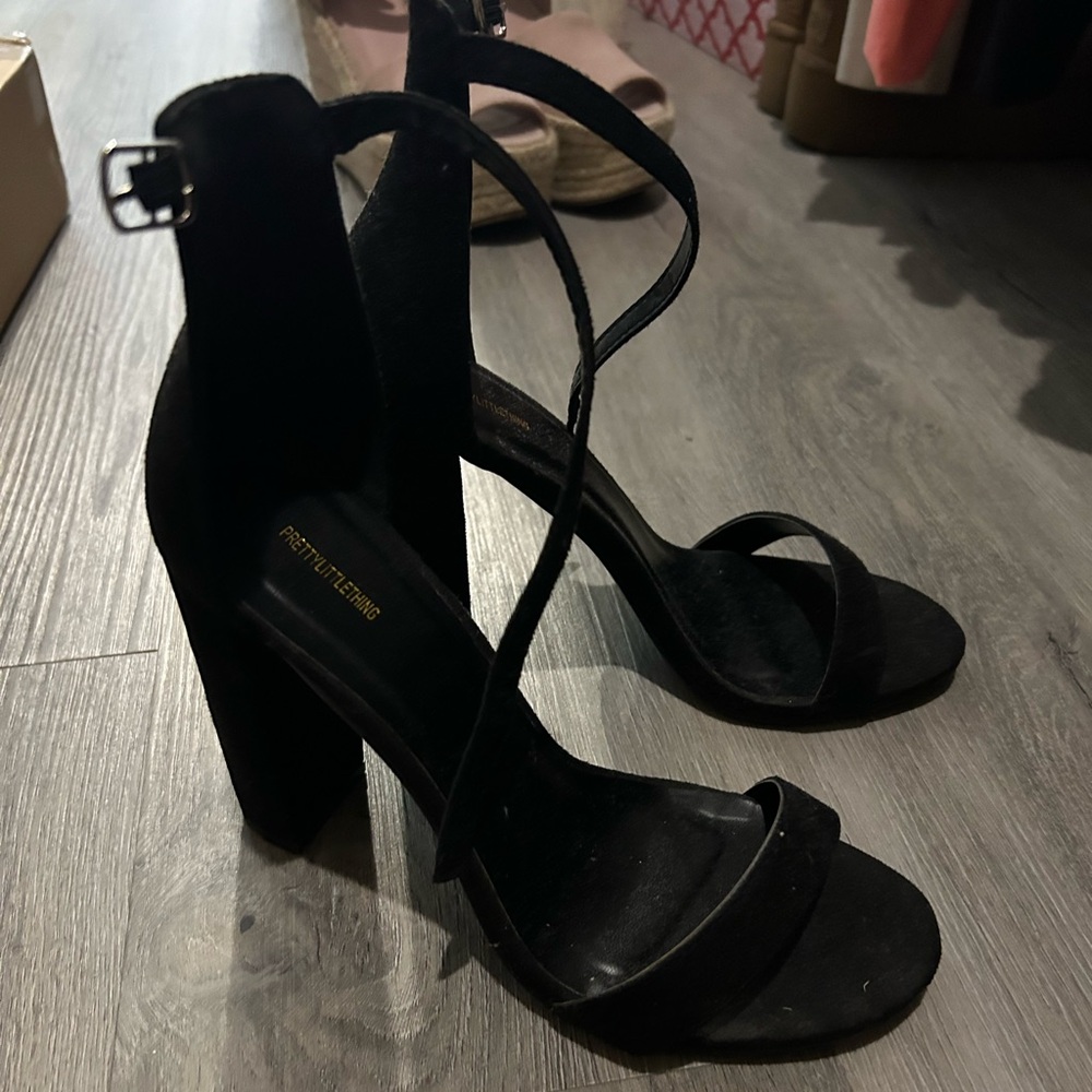 Pretty Little Thing Black Heels